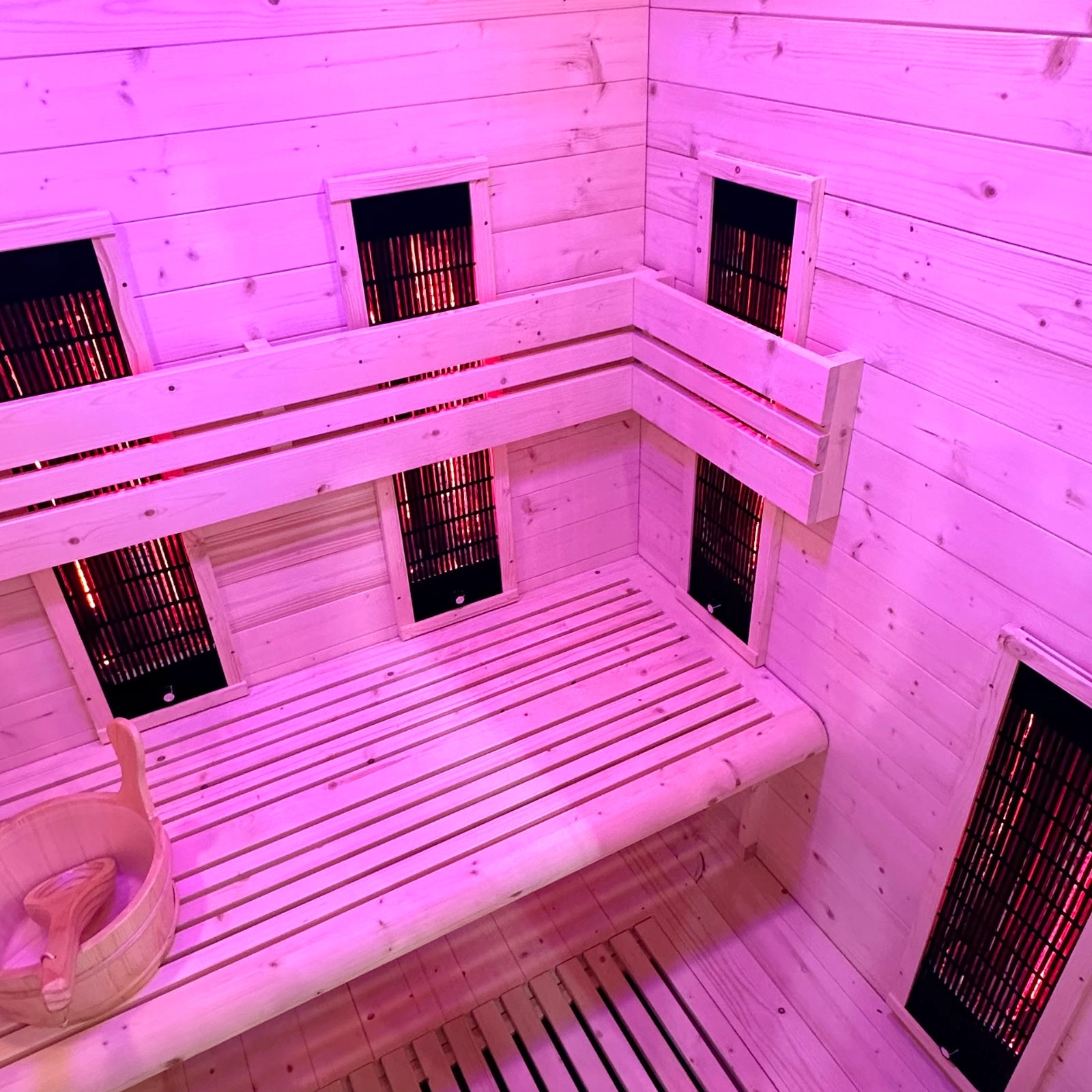 Hybrid-Kombisauna (Infrarot &amp; Dampf) für 2 Personen - Holl's Hybrid-Kombisauna