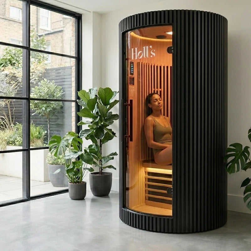 Infraroodsauna voor 1 persoon - Holl's Moon - Zwart