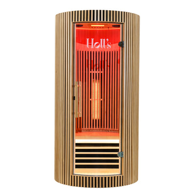 Infraroodsauna voor 1 persoon - Holl's Moon - Natuurlijk hout