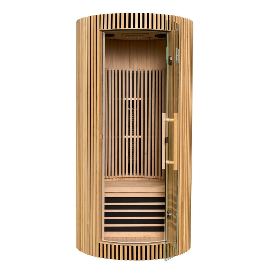 Infraroodsauna voor 1 persoon - Holl's Moon - Natuurlijk hout