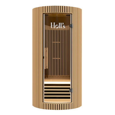 Infraroodsauna voor 1 persoon - Holl's Moon - Zwart