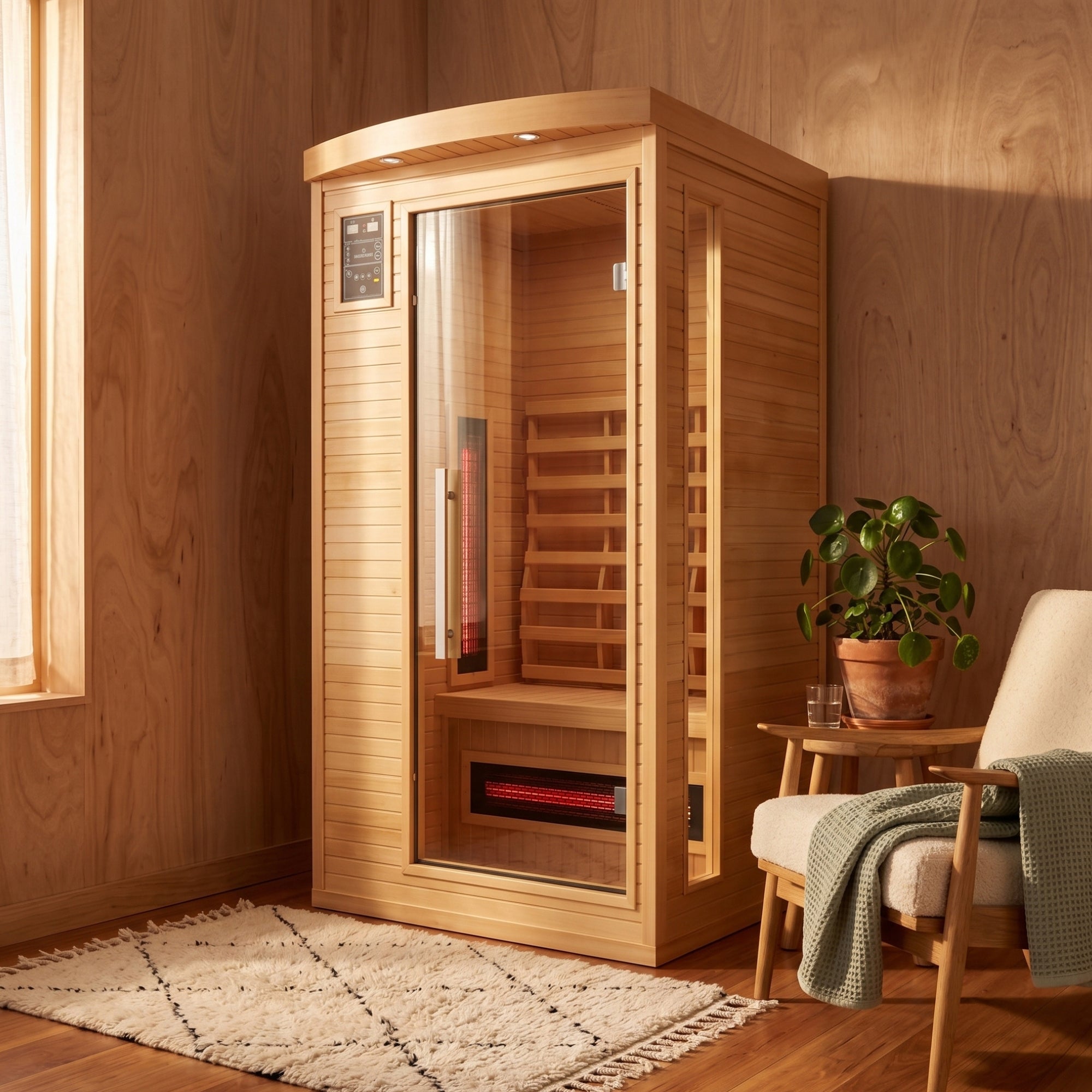 Infrarotsauna für 2 Personen - Frankreich Sauna Apollon Quartz 2-Sitzer