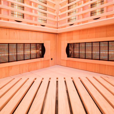 Infrarot-Ecksauna für 3 Personen - France Sauna Apollon Quartz 3-Sitzer