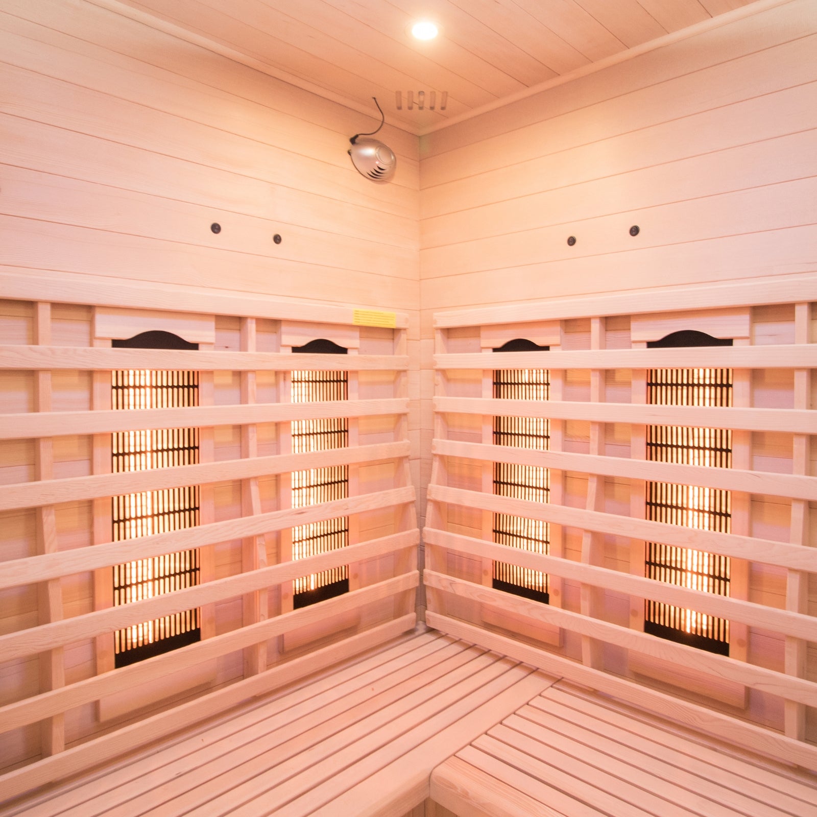 Infrarot-Ecksauna für 3 Personen - France Sauna Apollon Quartz 3-Sitzer