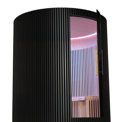 Infraroodsauna voor 4 personen - Holl's Moon - Zwart