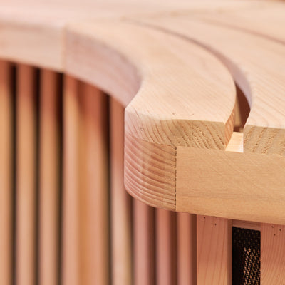 Infraroodsauna voor 4 personen - Holl's Moon - Natuurlijk hout