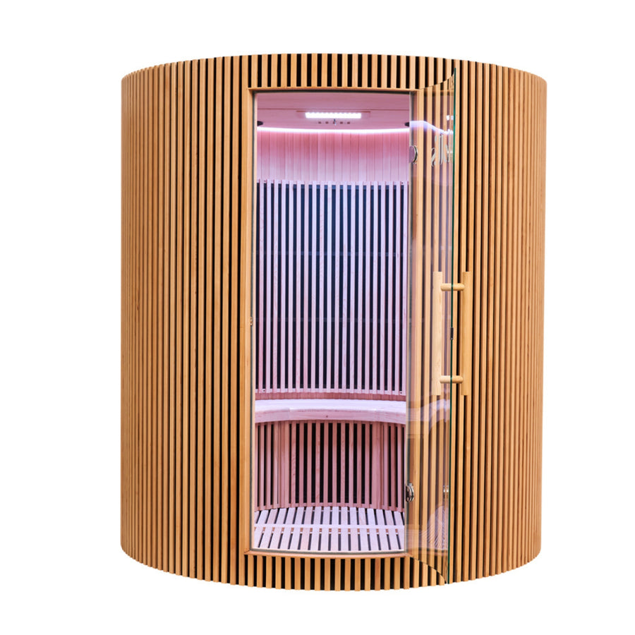 Infraroodsauna voor 4 personen - Holl's Moon - Natuurlijk hout