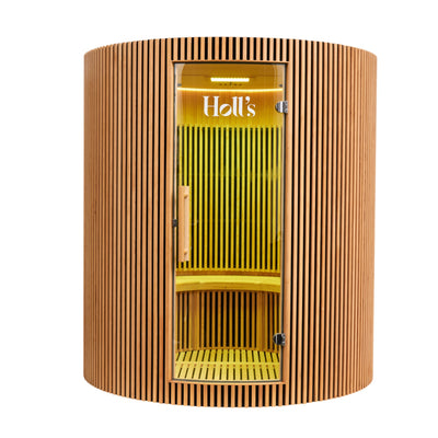 Infraroodsauna voor 4 personen - Holl's Moon - Natuurlijk hout