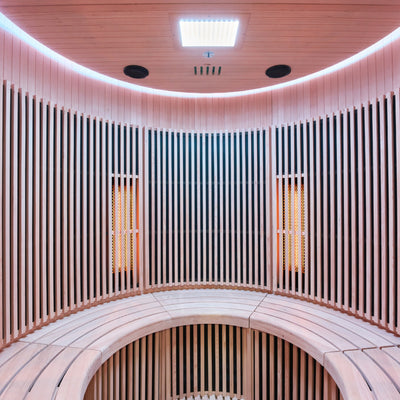 Infraroodsauna voor 4 personen - Holl's Moon - Natuurlijk hout