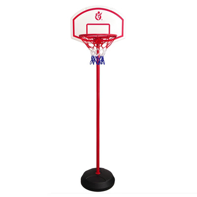 Kinderbasketbalset Young Pro (verplaatsbaar) - In hoogte verstelbaar 100 / 210 cm - Basketbalpaal / net / bal / pomp