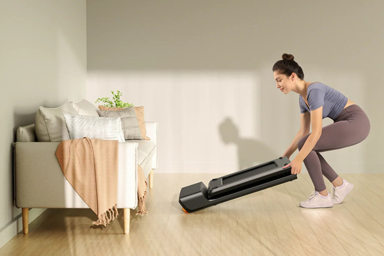 KingSmith WalkingPad A1 Plus wandelband met dubbel vouwsysteem