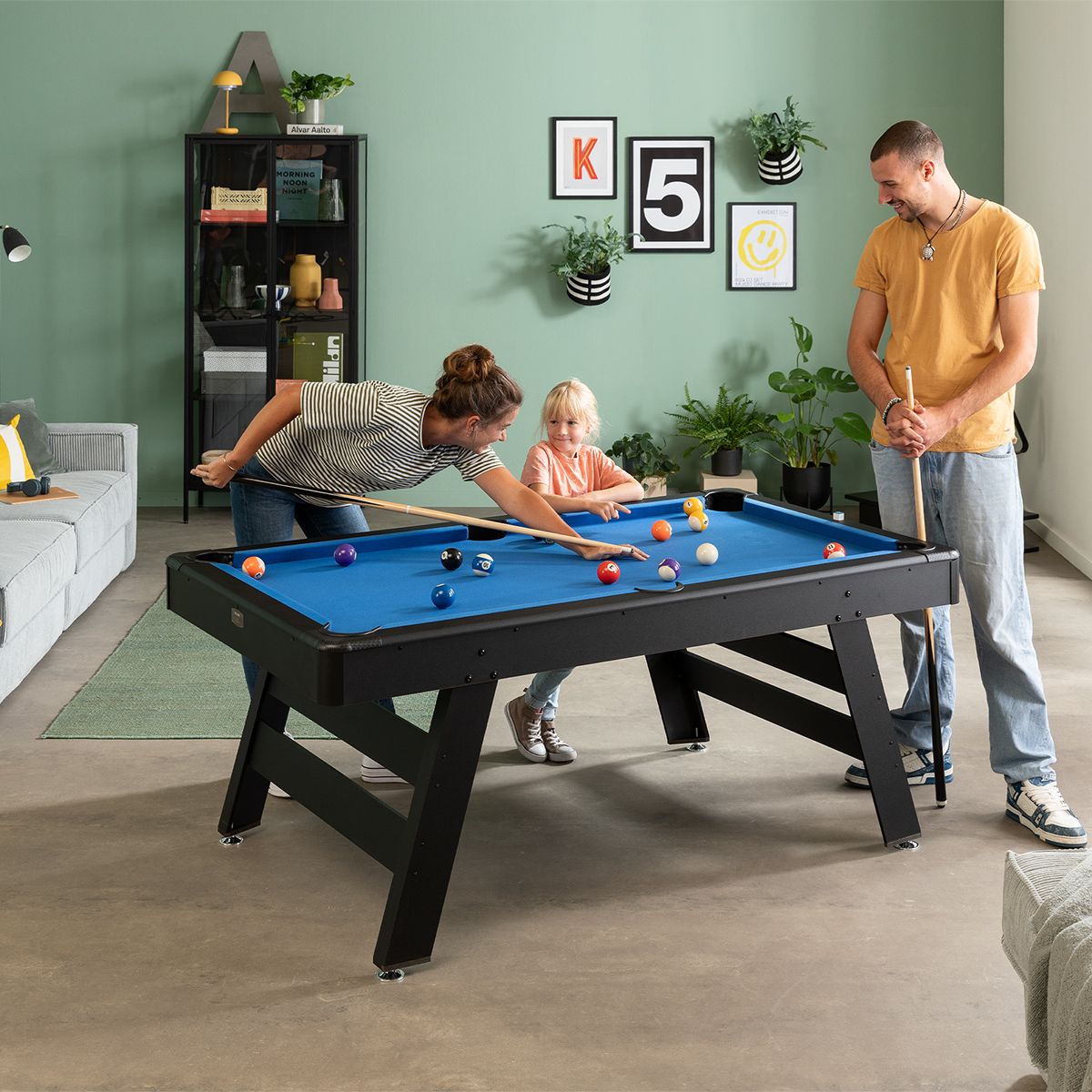 Kleine pooltafel - Winsport Miami 5FT - 185 x 105 cm