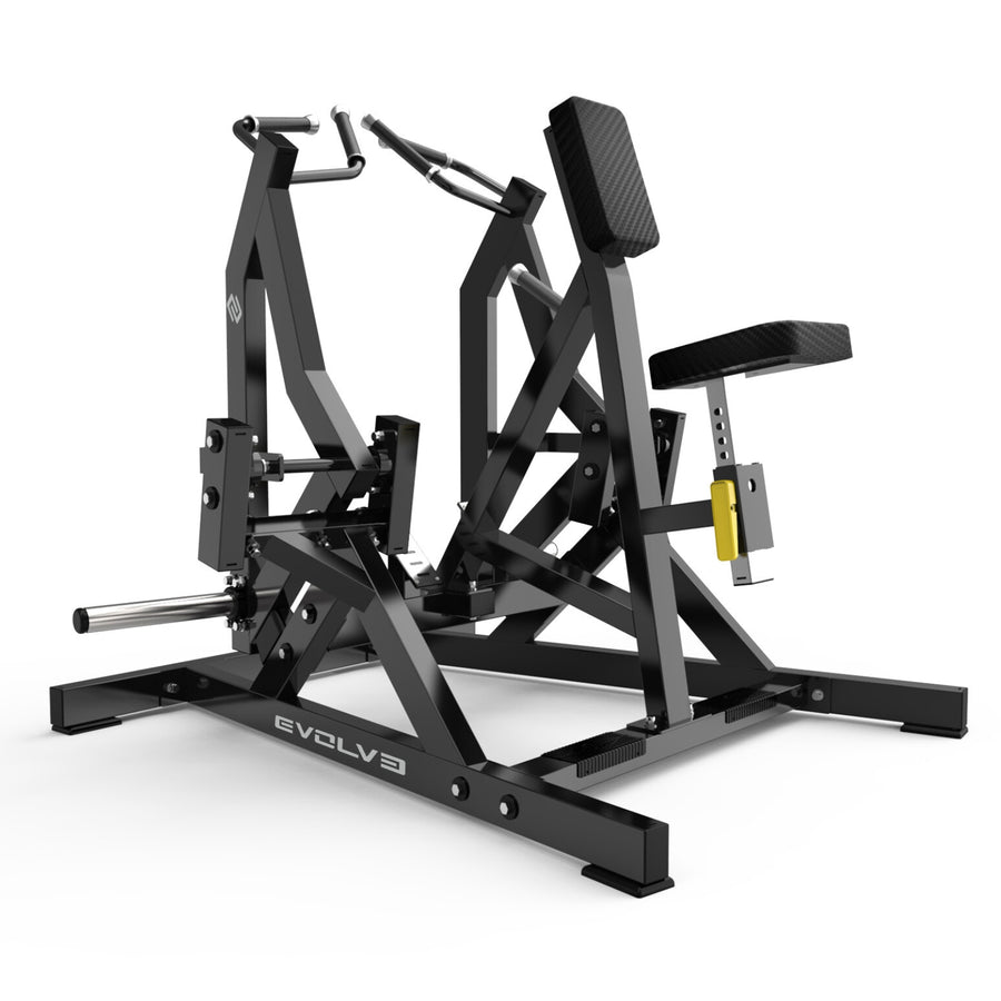 Rudermaschine für niedrige/sitzende Geräte - Evolve Fitness Prime Series PL-PR-006 mit Gewichtsscheiben