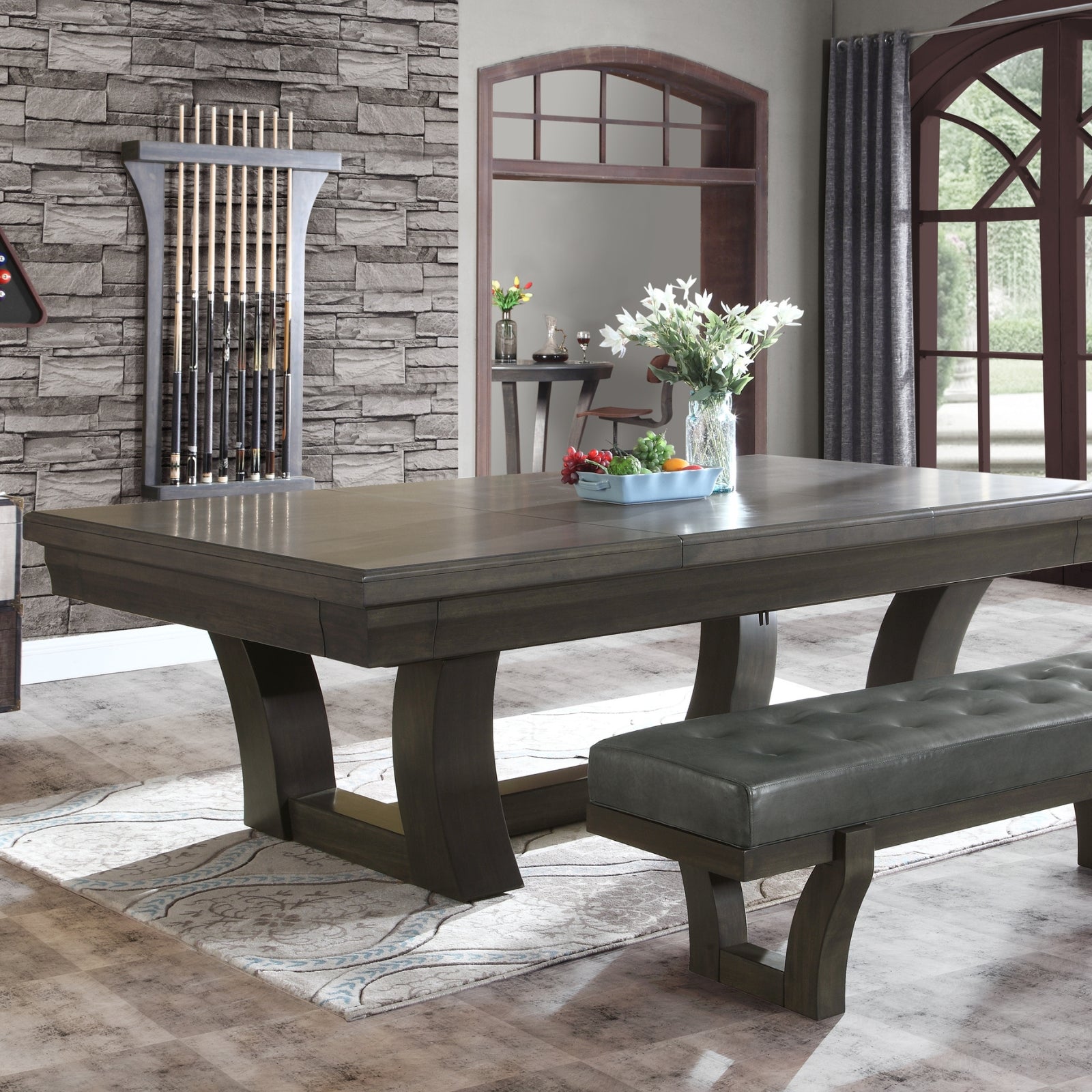 Zitbank voor pooltafel - Winsport Premium  - 175 x 50 x 50 cm