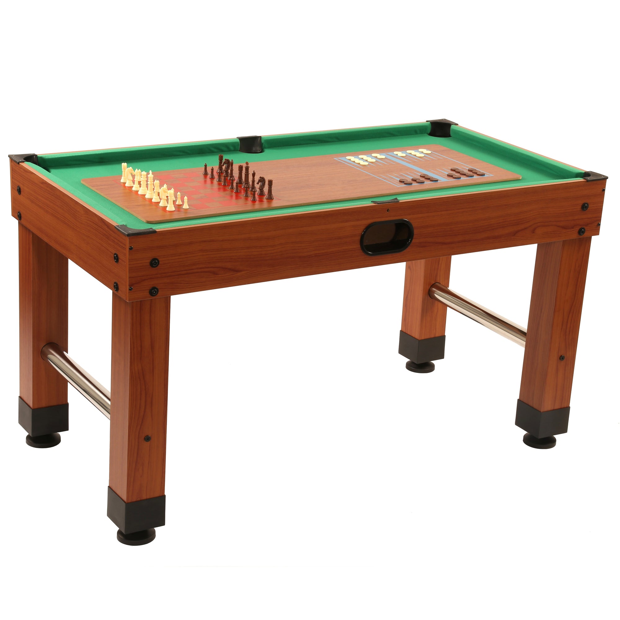 Multifunctionele speeltafel Heavy - Bandito 9in1 - 140 x 80 x 90 cm - Tafelvoetbal / tafeltennis / pool / airhockey / en meer