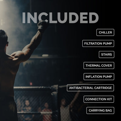 Netspa UFC achteckiges Eisbad mit 5 kW Kühler (3-40°C)