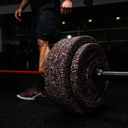 Nike Strength Grind Bumper Plates Set - Purpurroter Sand