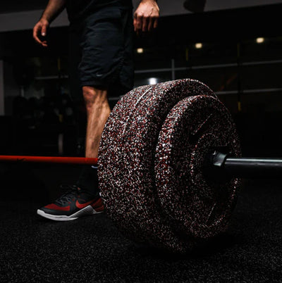 Nike Strength Grind Bumper Plates Set - Purpurroter Sand