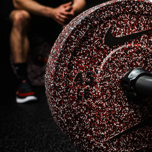 Nike Strength Grind Bumper Plates Set - Purpurroter Sand