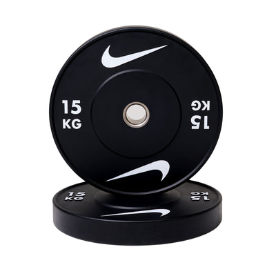 Nike Strength Gummi-Stoßfängerplatten-Set – Schwarz