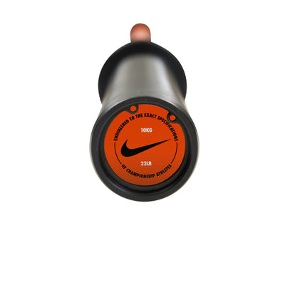 Nike Strength Premium Coated Curlstange 10 kg - Orange / Oranger Swoosh - Cerakote-Beschichtung