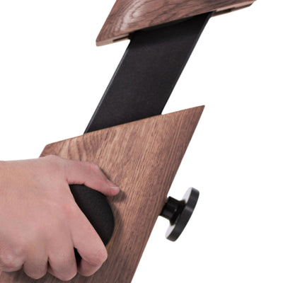 NOHRD Bike V2 Vintage Oak Indoor-Fahrrad mit integriertem Touchscreen – gebeizte Eiche – kostenlose Installation