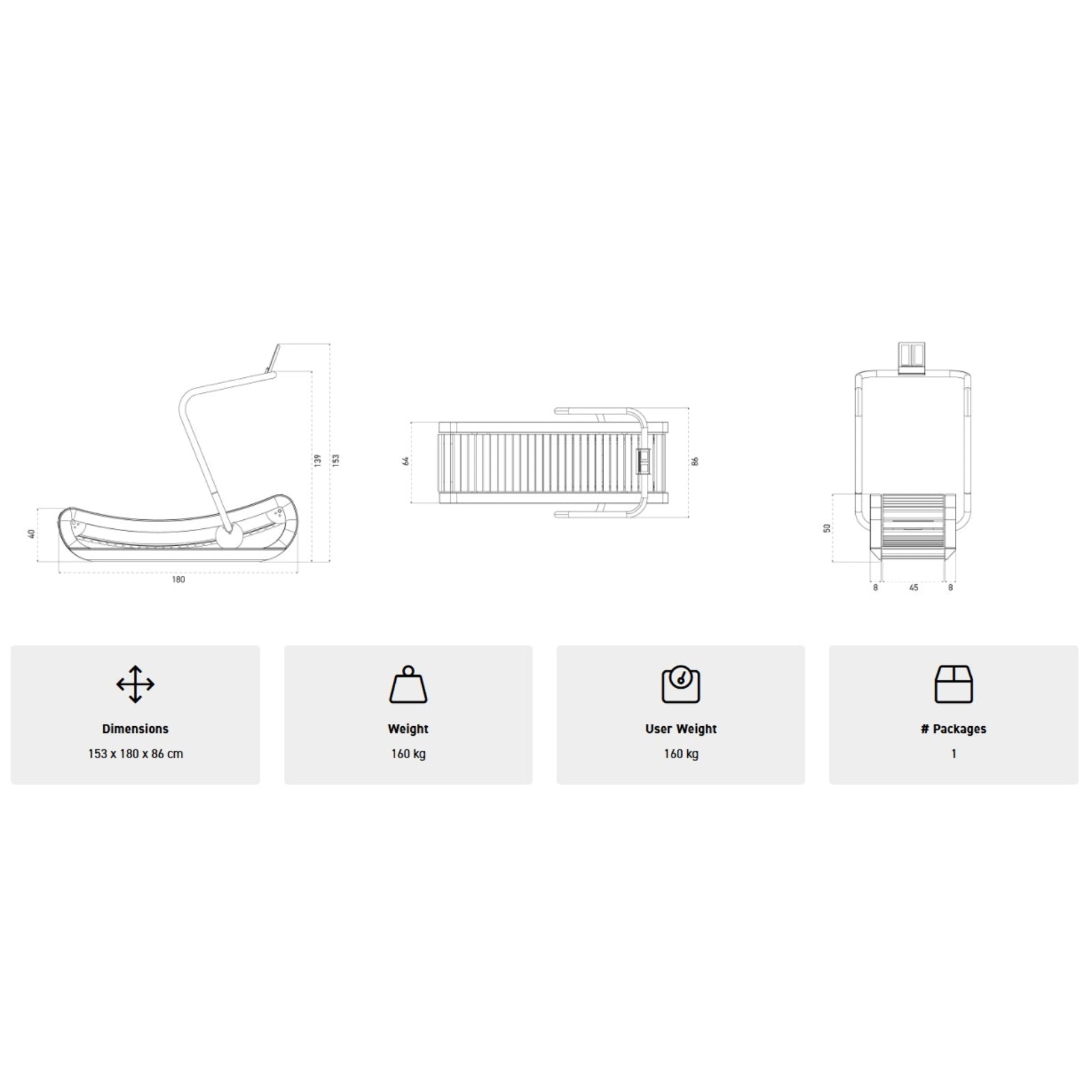 NOHRD SprintBok Pro Eiken loopband - gratis installatie