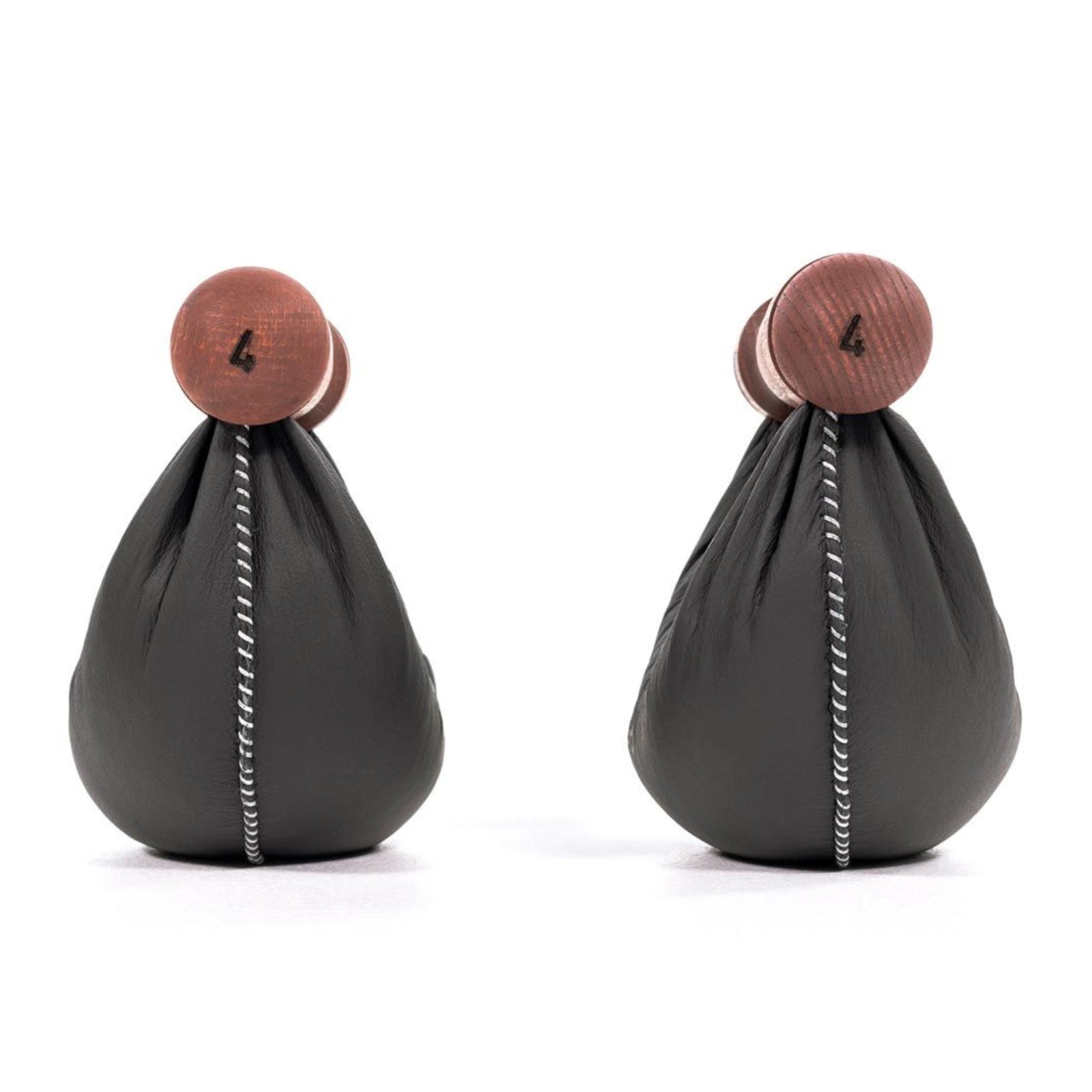 NOHRD SwingBell Tower Set Club – Kettlebells mit Aufbewahrungsständer – Eiche gebeizt und Leder