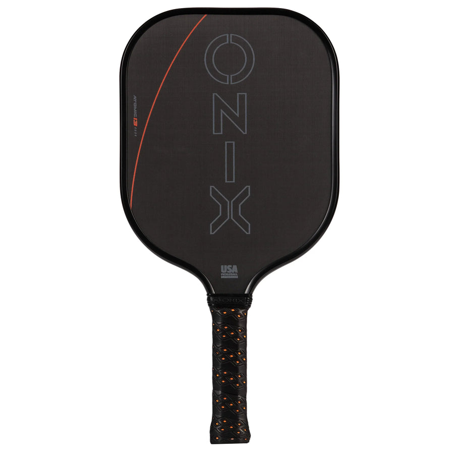 ONIX Evoke Premier Raw Carbon 12 (Power) Orange - Pickleball-Schläger - Turnierqualität