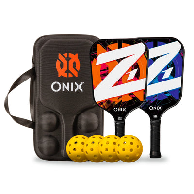 ONIX Z1 Pickleball-Set – 2 Pickleball-Schläger + Bälle (Freizeit)