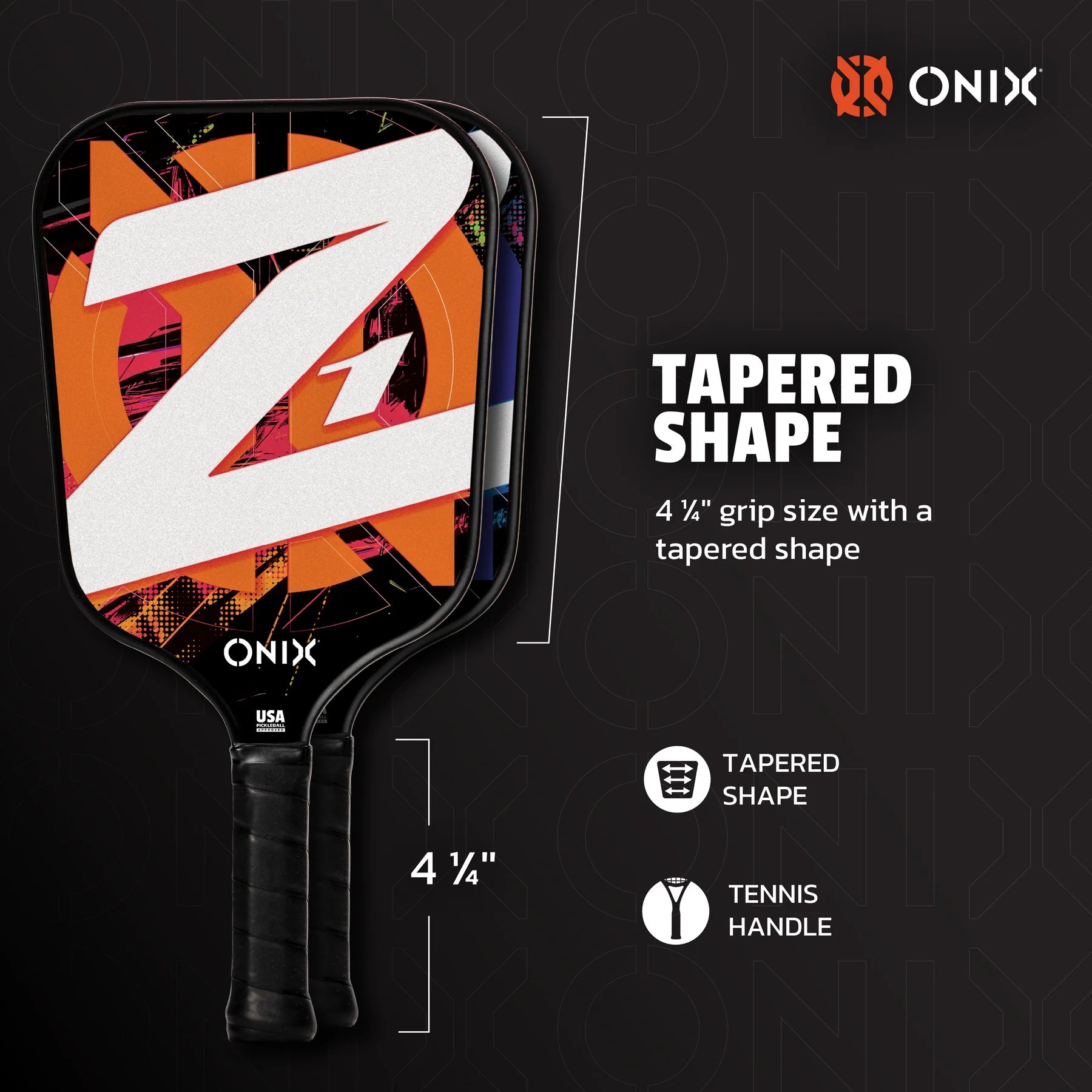 ONIX Z1 Pickleball-Set – 2 Pickleball-Schläger + Bälle (Freizeit)