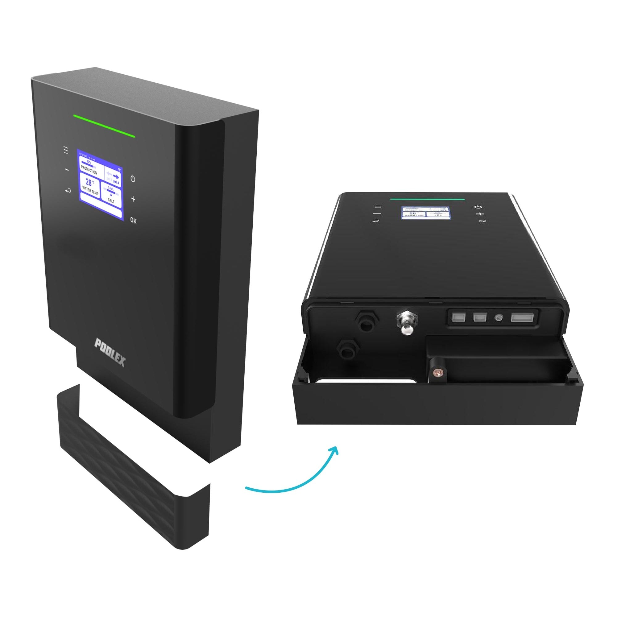 Poolex Modulyser - Zoutelektrolyse-systeem voor zwembaden met intuïtieve interface