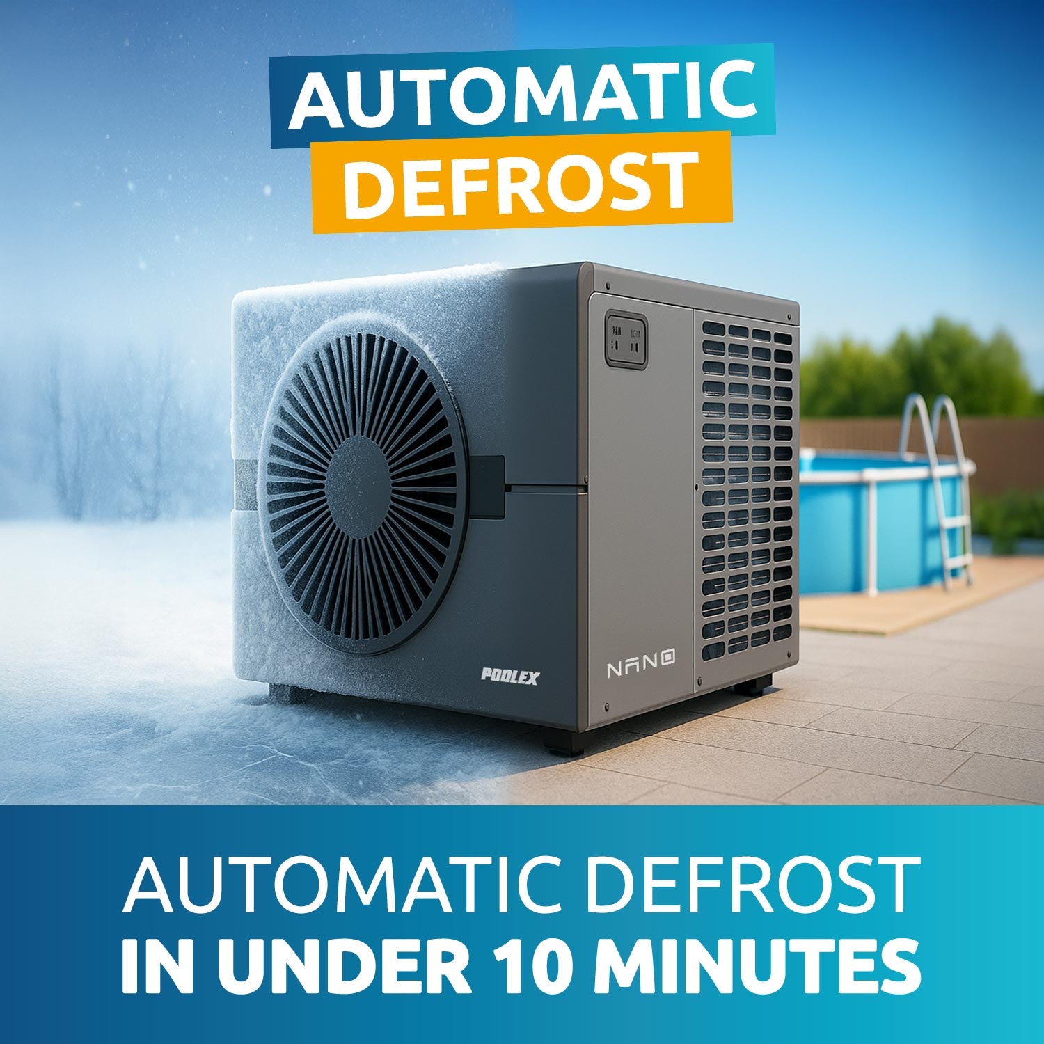 Poolex Nano 2025 (5kW) Reversible - Warmtepomp voor zwembaden/spa's tot 30 m3