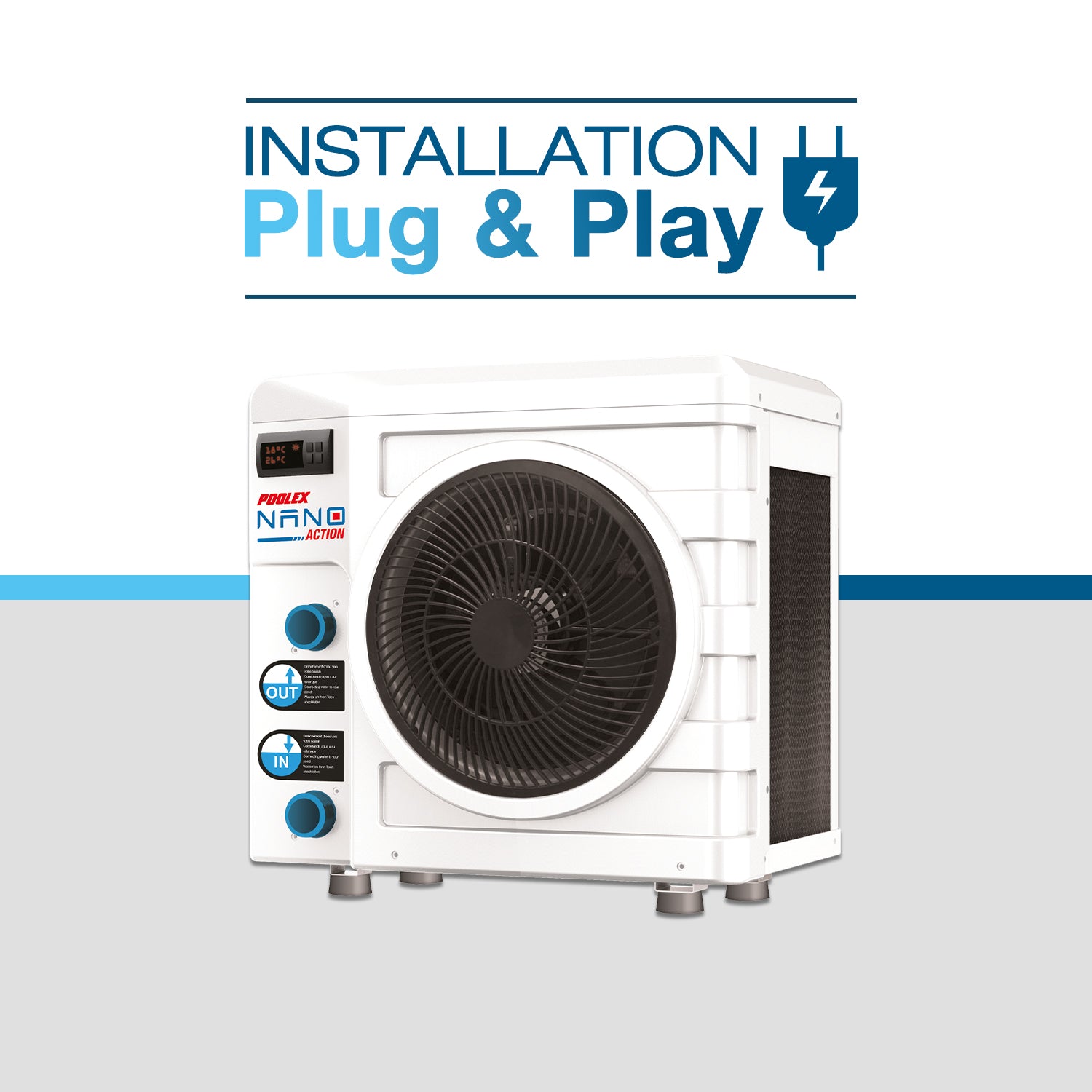 Poolex Nano Action (5kW) - Wärmepumpe für (Schwimm-)Pools bis 35 m3