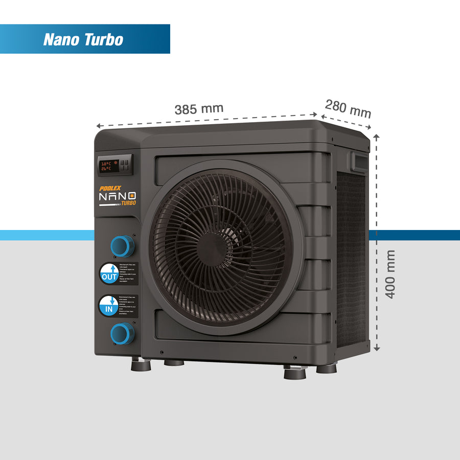 Poolex Nano Turbo (3kW) - Wärmepumpe für (Schwimm-)Pools bis 21 m3