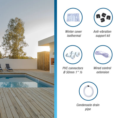 Poolex Silent Max 80 Wärmepumpe für Schwimmbäder von 35 bis 50 m3