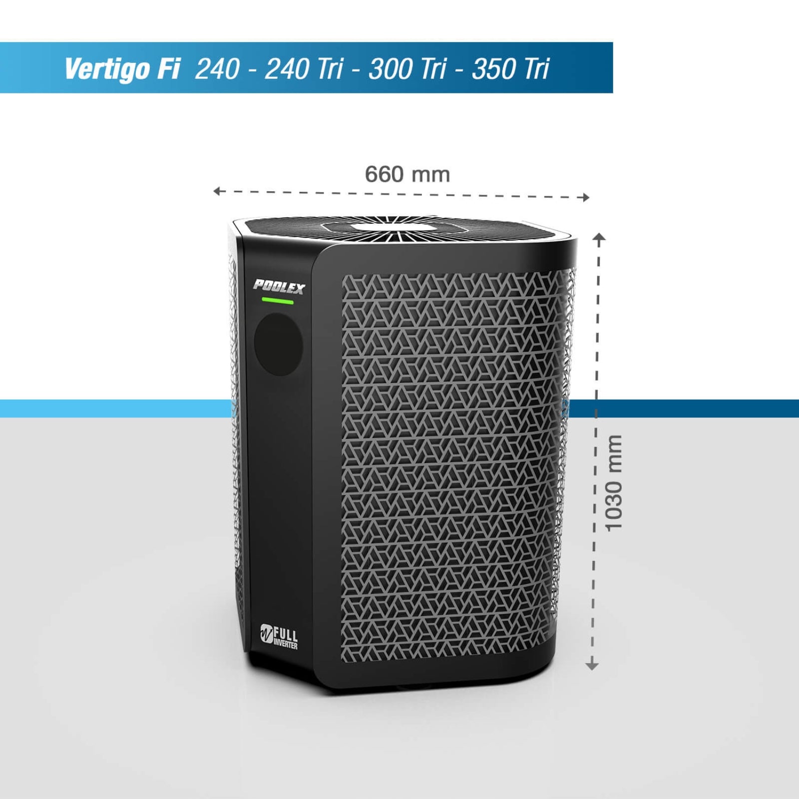 Wärmepumpe Poolex Silverline Top FI 200 für Schwimmbäder bis 90-120 m3