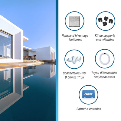 Wärmepumpe Poolex Silverline Top FI 90 für Schwimmbäder bis 40-50 m3