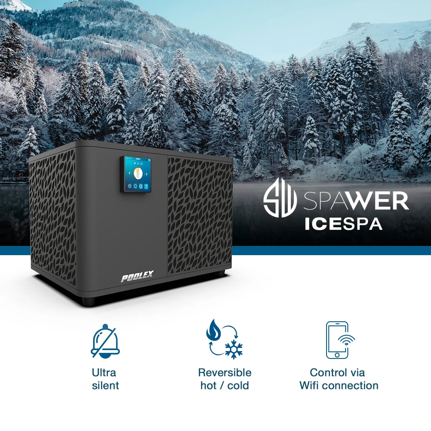 Poolex Spawer IceSpa 7 kW - Wärmepumpe für Spas bei kalten Bedingungen