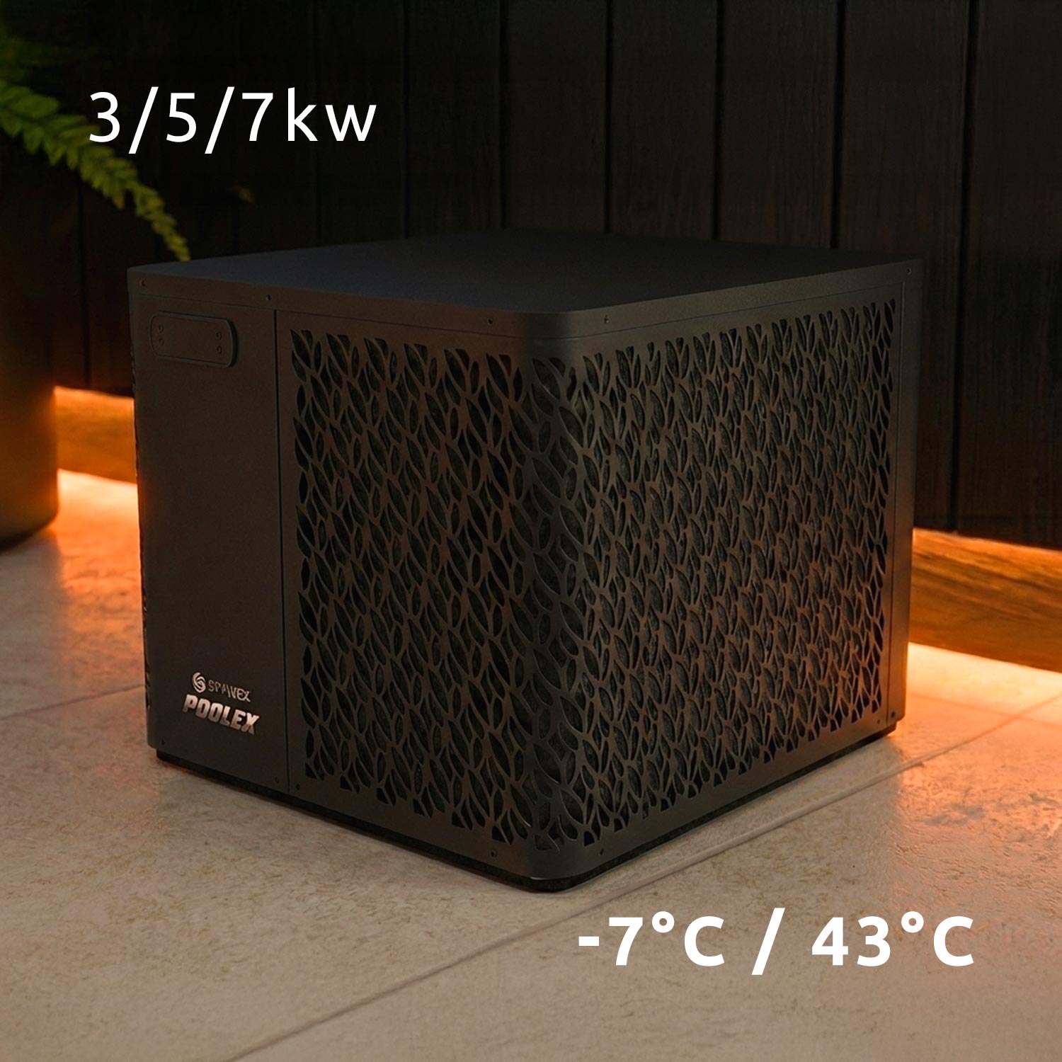 Poolex Spawer O'Spa Flow (7 kW) met geïntegreerde circulatiepomp - warmtepomp voor spa's