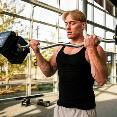 Powerblock PBPRO100EZB Pro 100 EZ-Curl-Langhantel für Powerblock Pro 100 Kurzhanteln