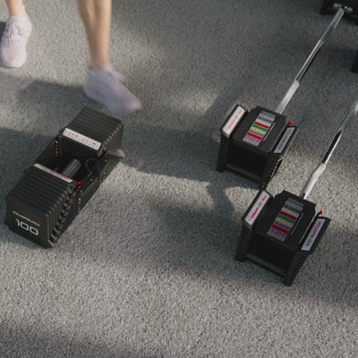 Powerblock PBPRO100EZB Pro 100 EZ-Curl-Langhantel für Powerblock Pro 100 Kurzhanteln