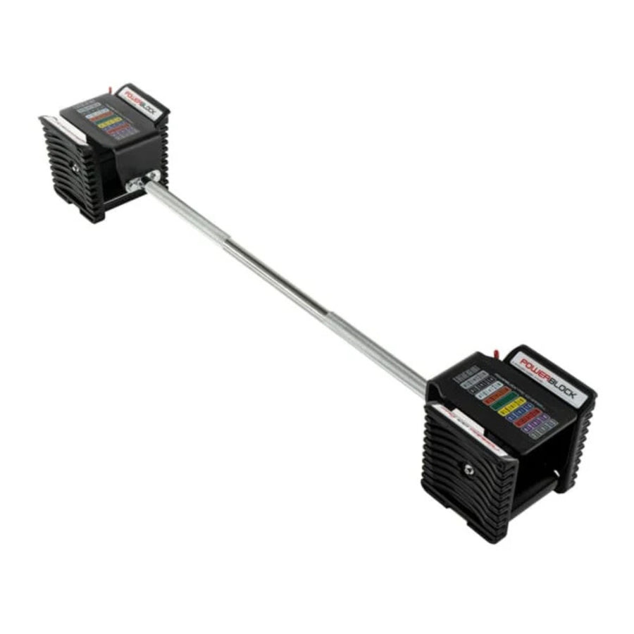 Powerblock PBPRO100SB Pro 100 Gerade Stange Langhantel für Powerblock Pro 100 Kurzhanteln