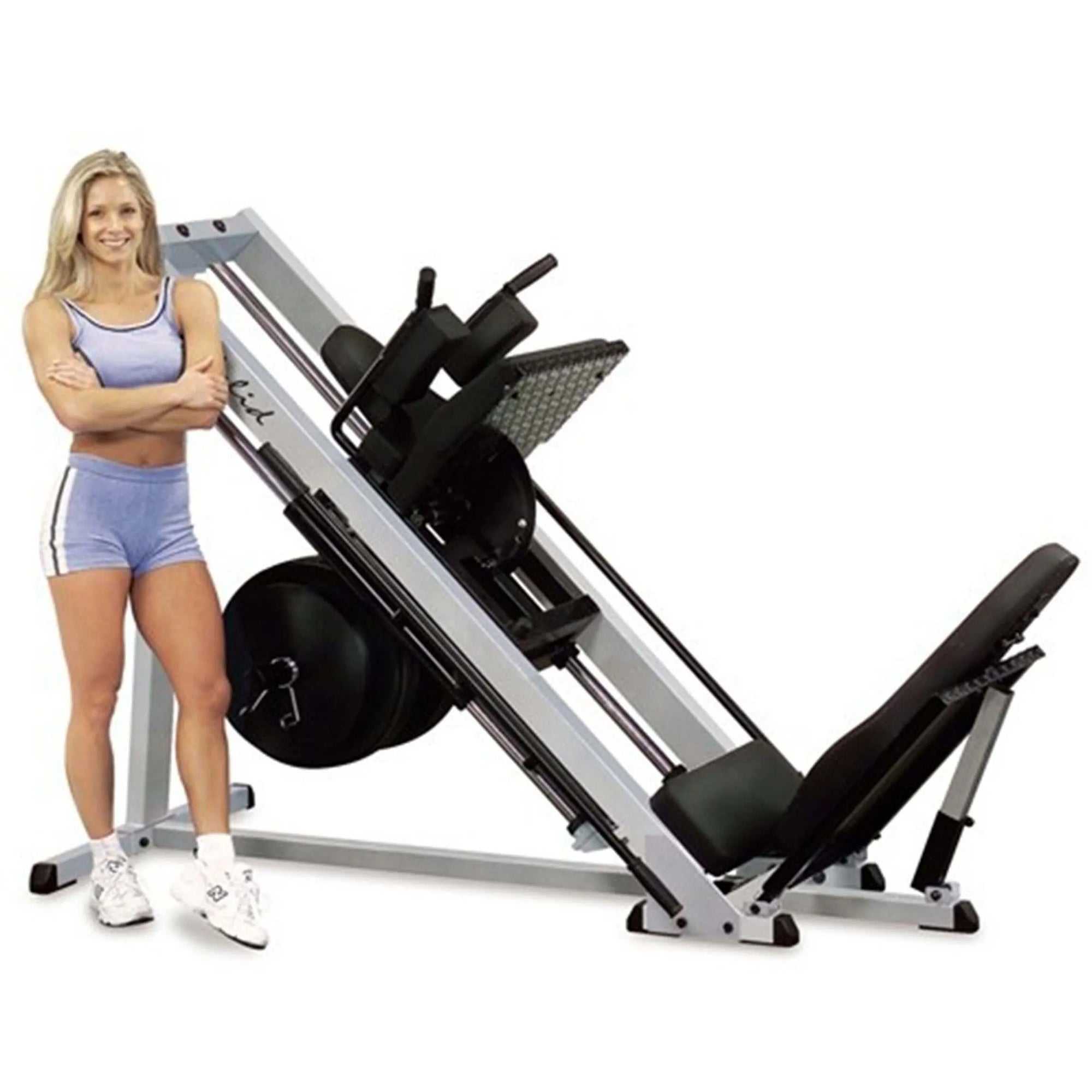 Beinpresse / Hack Squat - Pro Clubline GLPH2100 - Gewichtsscheiben beladen