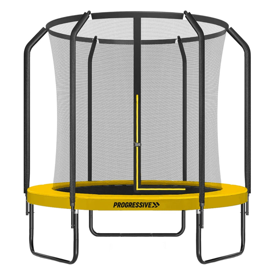 Thunder Deluxe Aufstelltrampolin rund (Ø244 cm) mit Netz - schwarz