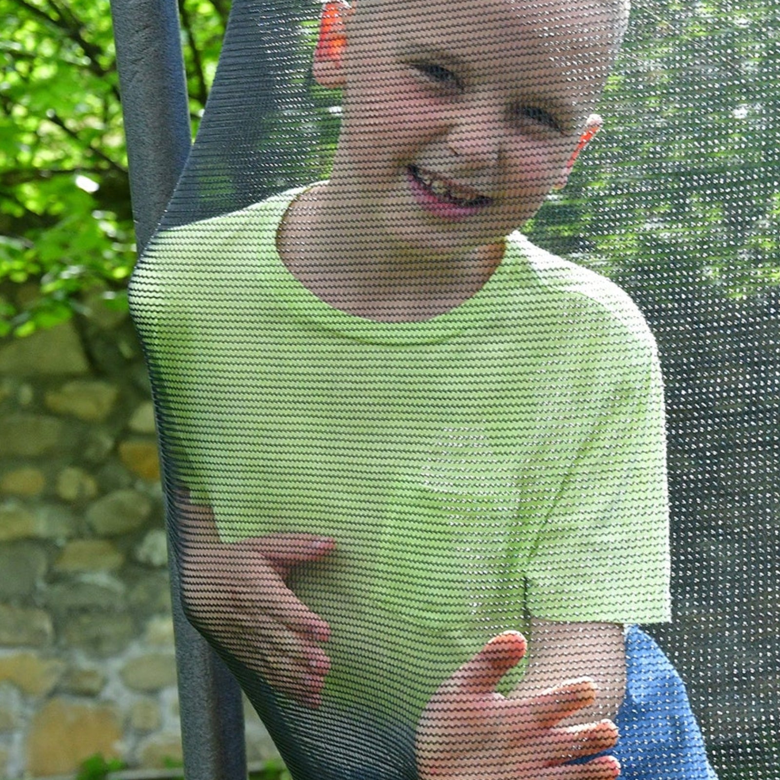 Thunder Deluxe Aufstelltrampolin rund (Ø244 cm) mit Netz - schwarz