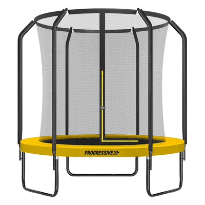 Thunder Deluxe Aufstelltrampolin rund (Ø244 cm) mit Netz - schwarz