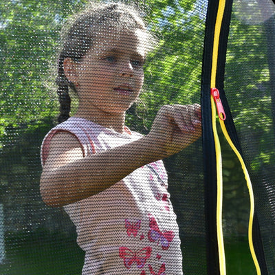 Thunder Deluxe Aufstelltrampolin rund (Ø244 cm) mit Netz - schwarz