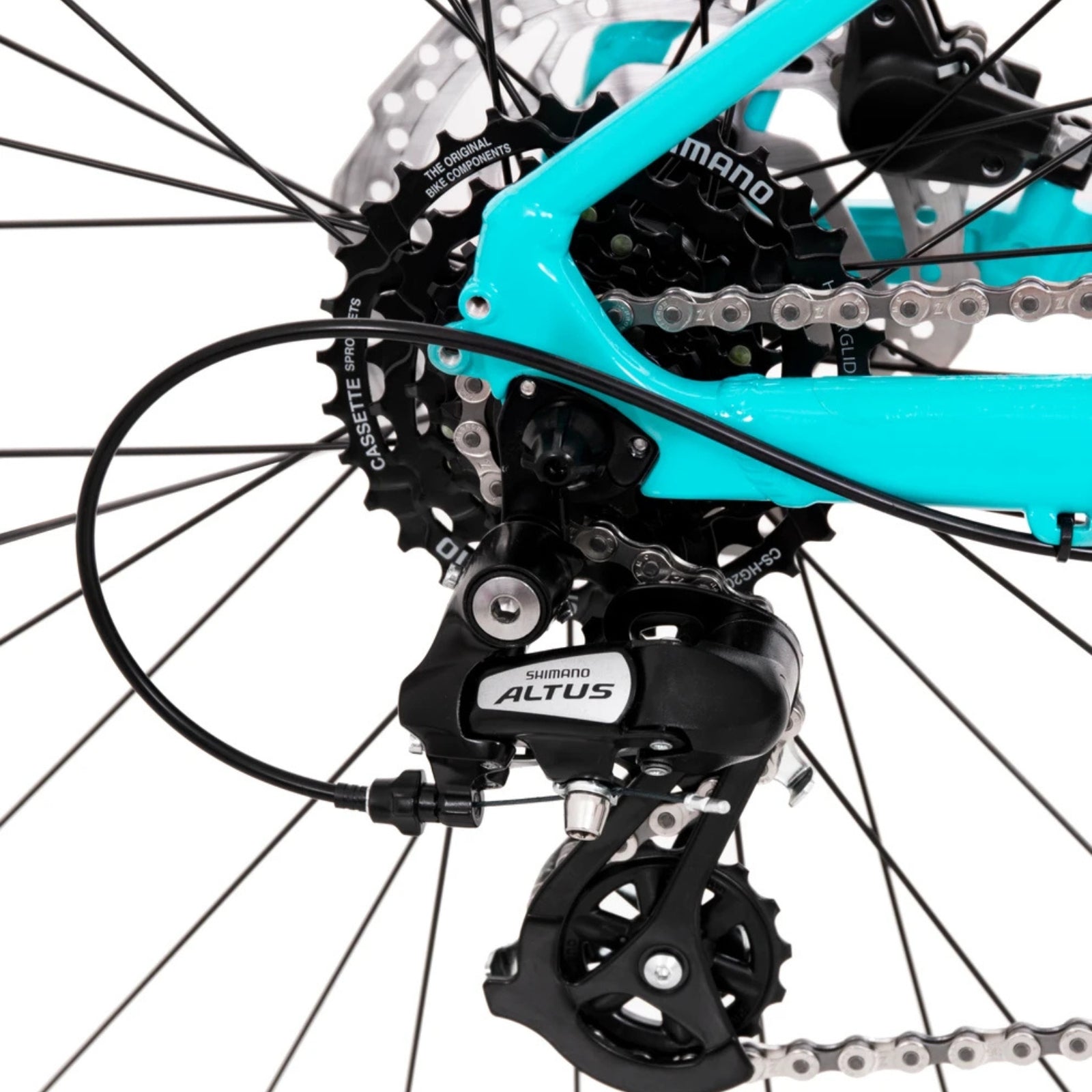 Rock Machine Catherine 10-29 Mountainbike Türkis - 29-Zoll-Räder / Unisex 14V Hydraulische Scheibenbremsen