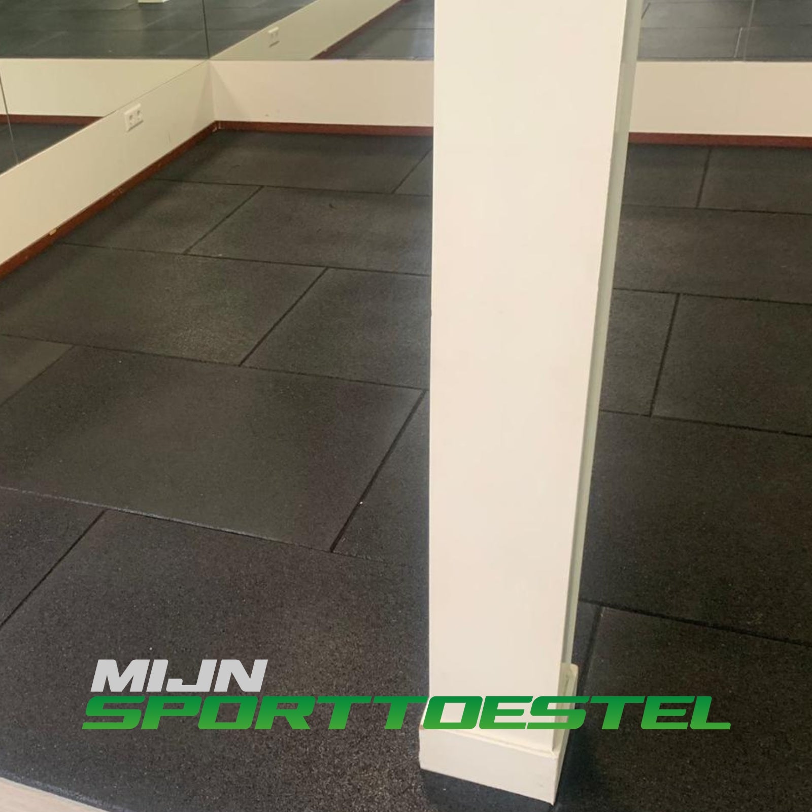 Gummi 100 x 100 x 1,5 cm Bodenelemente / Sportboden für Sport- &amp; Fitnessbereiche - jetzt mit kostenloser Verlegung